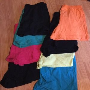 Solid color athletic shorts